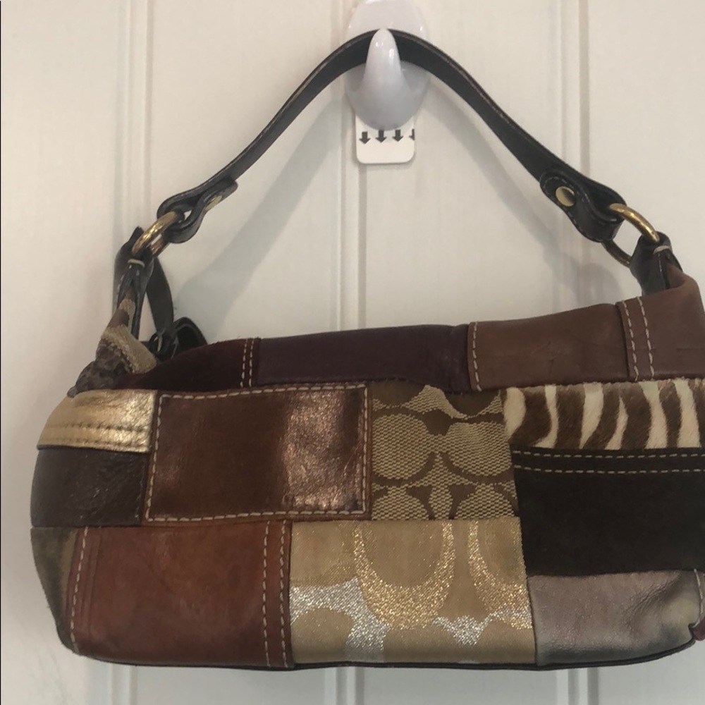 Multiple pattern small Coach purse